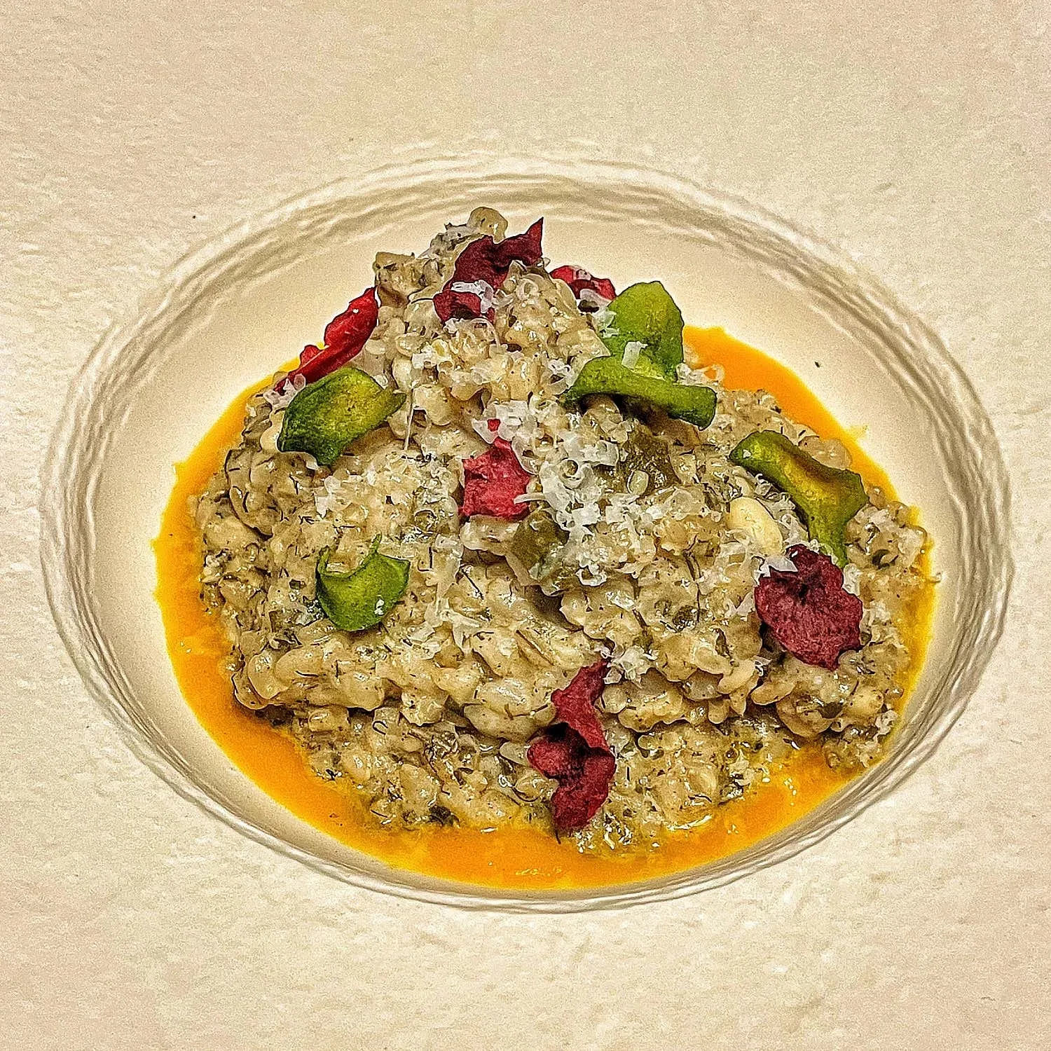 Risotto alle Foglie di Vite — 포도잎 리조또
